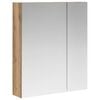 vidaXL Baderomsspeilskap Artisan eik 60 x 14,5 x 70 cm Konstruert tre