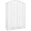 vidaXL Gabionkurv buet 150x50x200/220 cm galvanisert jern