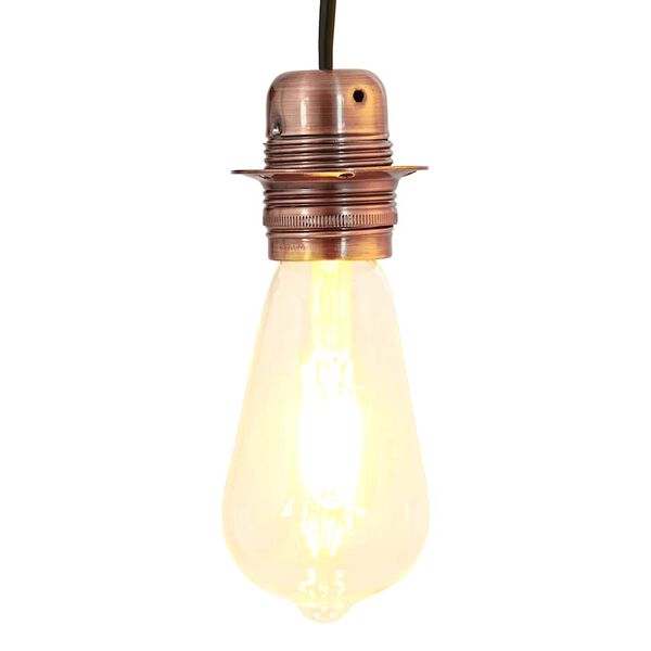 vidaXL Lampeholdere 2 stk r&oslash;d bronse E27