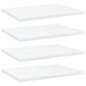 vidaXL Hylleplater 4 stk hvit 40x30x1,5 cm konstruert tre
