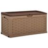 vidaXL Oppbevaringskasse 335 L mocca PP rotting