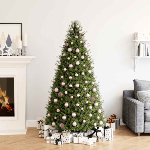 vidaXL Julekulesett 100 deler rosa