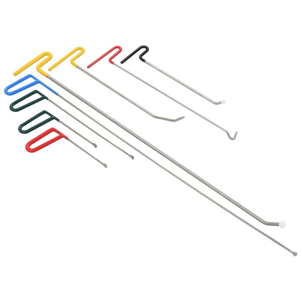 vidaXL Verktøysett lakkeringsfri bulkoppretting 8 deler rustfritt stål