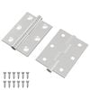 vidaXL Hingse 2 stk. S&oslash;lv 50 x 38 x 1,3 mm St&aring;l
