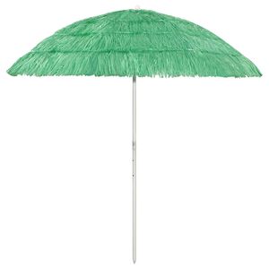 vidaXL Strandparasoll Hawaii gr&oslash;nn 240 cm