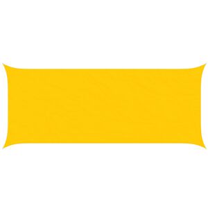 vidaXL Solskygge seil Gul 6 x 2,5 m 100% polyester Oxford