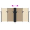 vidaXL Uttrekkbar sidemarkise 120x1000 cm beige