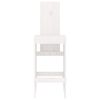 vidaXL Barkrakker 2 stk hvit 40x42x120 cm heltre furu