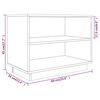 vidaXL Skohylle svart 60x34x45 cm heltre furu