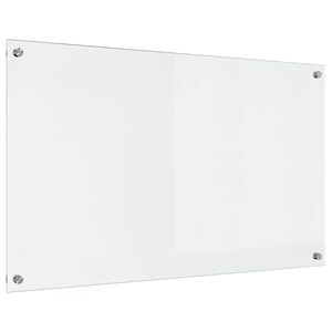 vidaXL Kj&oslash;kkenbakplate Gjennomsiktig 100 x 60 cm herdet glass