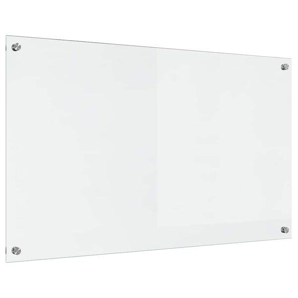 vidaXL Kjøkkenbakplate Gjennomsiktig 100 x 60 cm herdet glass