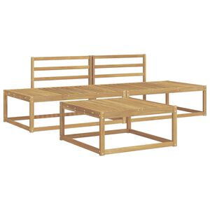 vidaXL Utend&oslash;rs sofa-sett Hvit 79 x 79 x 37 cm Solid akasietre