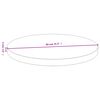 vidaXL Bordplate Ø80x4 cm bambus