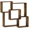 vidaXL Vegghylle R&oslash;kt Eik 98 x 17 x 91 cm Konstruert tre