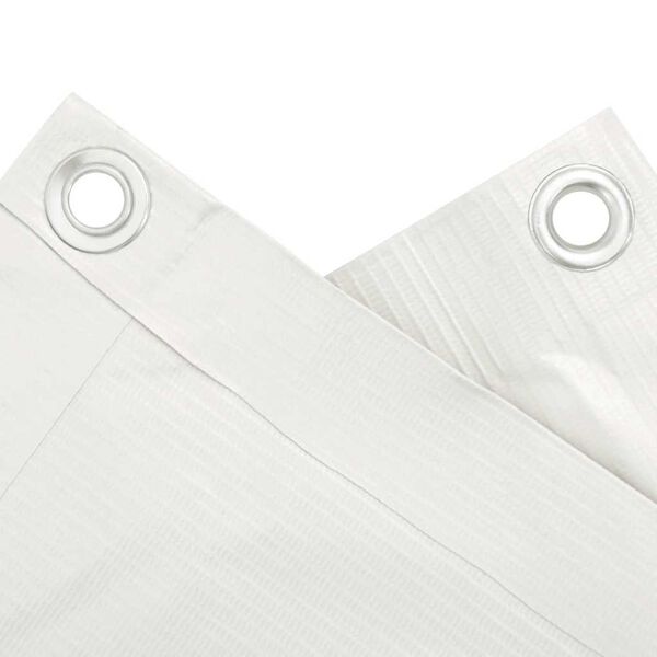 vidaXL Balkongskjerm hvit 1000x90 cm PVC