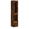 vidaXL Highboard r&oslash;kt eik 34,5x34x180 cm konstruert tre