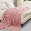 vidaXL Kastteppe Rosa 270 x 240 cm Fleece