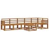 vidaXL Utend&oslash;rs sofa-sett 7 pcs Naturlig Solid akasietre