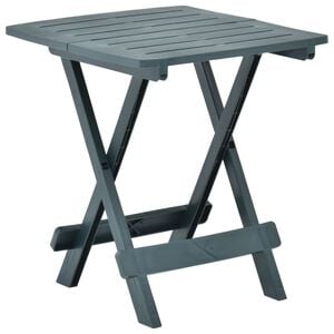 vidaXL Sammenleggbart hagebord gr&oslash;nn 45x43x50 cm plast