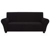 vidaXL Stretch Sofaovertrekk Sort Polyester Jersey