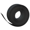 vidaXL Hagegaffler 25 m 20 cm PE Svart