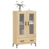 vidaXL Highboard sonoma eik 69,5x31x115 cm konstruert tre