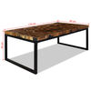 vidaXL Salongbord teak harpiks 110x60x40 cm
