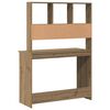 vidaXL Skrivebord med hyller artisan eik 102x45x148 cm konstruert tre