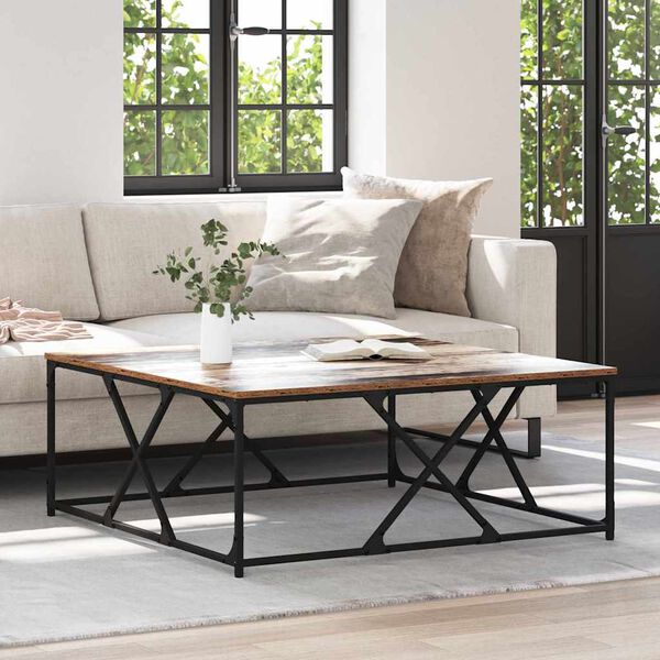 vidaXL Kaffebord Gamle tre 100 x 100 x 40 cm Konstruert tre