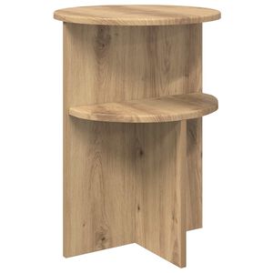 vidaXL Sidetabell Artisan eik &Oslash; 39,5 x 55 cm Konstruert tre