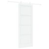 vidaXL Skyved&oslash;r 78 x 202 cm Konstruert tre Hvit