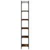 vidaXL Bokhylle 6 etasjer r&oslash;kt eik 40x30x188 cm konstruert tre