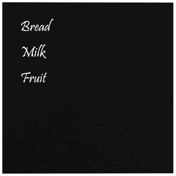 vidaXL Veggmontert magnettavle svart 60x60 cm herdet glass