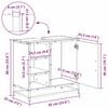 vidaXL Baderomsskap med d&oslash;r Artisan Eik 65 x 33 x 60 cm Konstruert tre