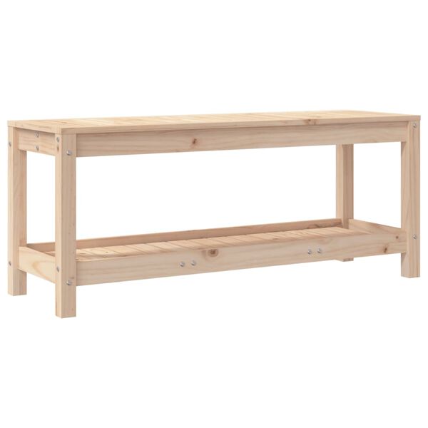 vidaXL Hagebenk 108x35x45 cm heltre furu