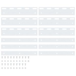 vidaXL Koblingsplater 4 stk s&oslash;lv 20 cm rustfritt st&aring;l