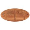 vidaXL Bordplate 140x60x3,8 cm oval heltre akasie