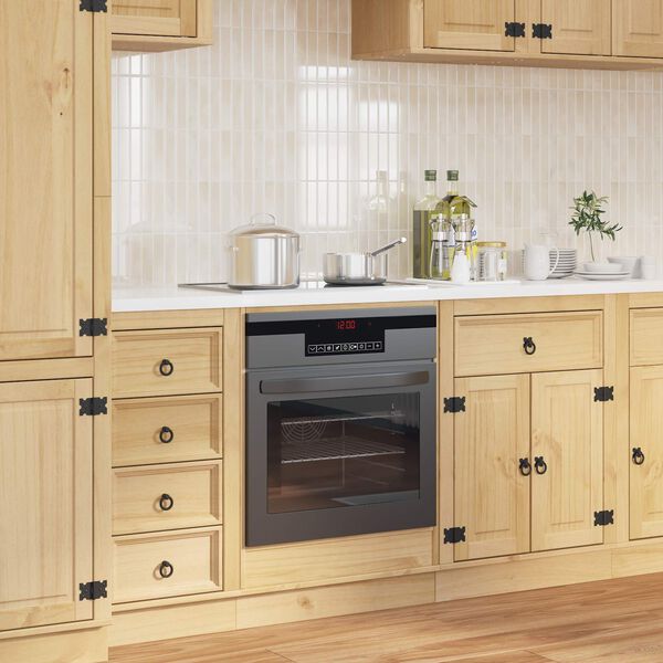 vidaXL Kabinett med lagring Honning 60 x 46 x 81 cm Massiv furu