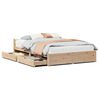 vidaXL Sengeramme uten madrass 120x190 cm heltre furu