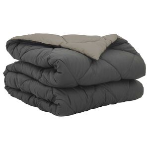 vidaXL Sommerdyne 200 x 135 cm Sommer 200 gsm Lys gr&aring; og antrasitt