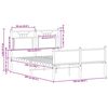 vidaXL Sengeramme uten madrass sonoma eik 120x200 cm konstruert tre