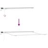 vidaXL Manuell uttrekkbar markise med LED antrasitt og hvit 500x300 cm