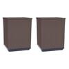 vidaXL Plantekasser 2 stk brun 30x30x37 cm polypropylen