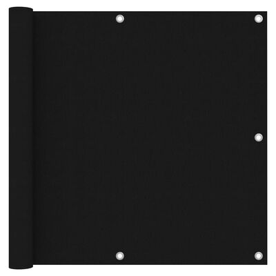 vidaXL Balkongskjerm svart 90x400 cm oxfordstoff