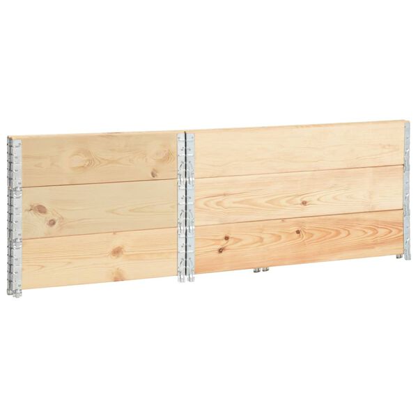 vidaXL H&oslash;ybed 3 stk 80x120 cm heltre furu