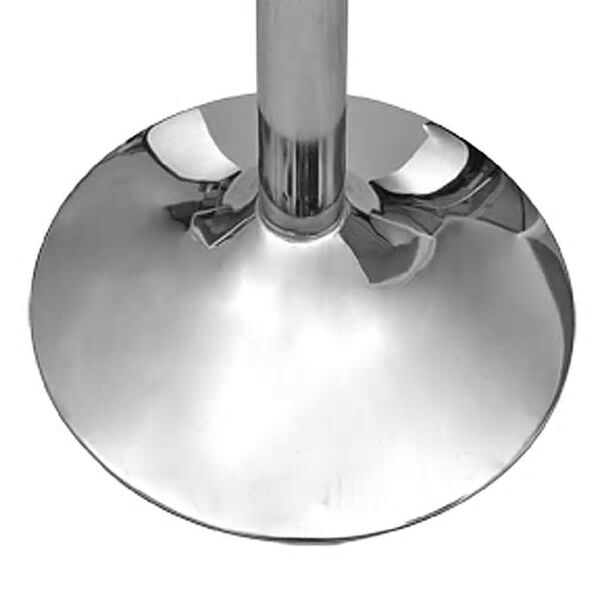 vidaXL Barbord MDF med 1 stålben høyglans hvit