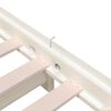 vidaXL Stableseng hvit 80x200 cm heltre furu