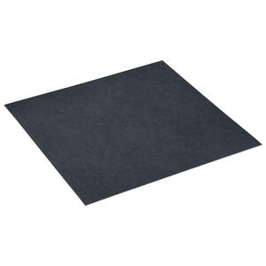 vidaXL Selvheftende Gulvplanker Svart marmor 30,5 x 30,5 cm 20 stk.