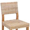 vidaXL Spisestuestol 2 pcs Naturlig 46 x 55 x 84 cm Kubu Rattan