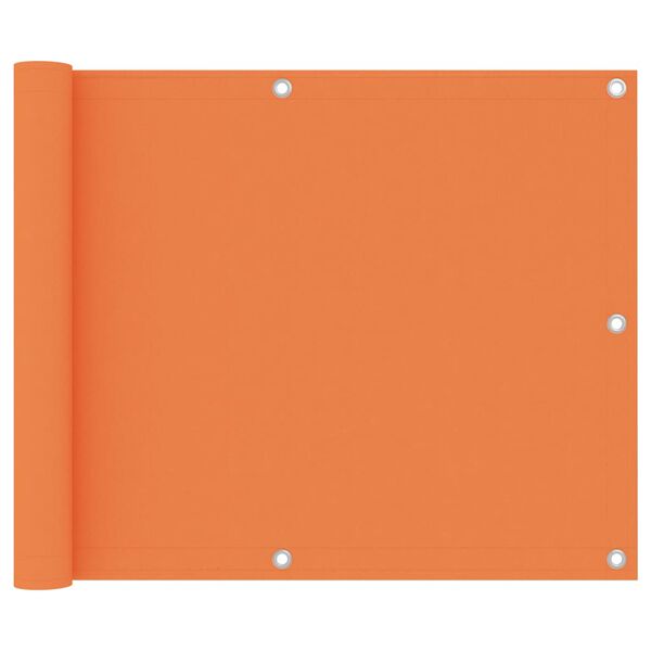 vidaXL Balkongskjerm oransje 75x500 cm oxfordstoff